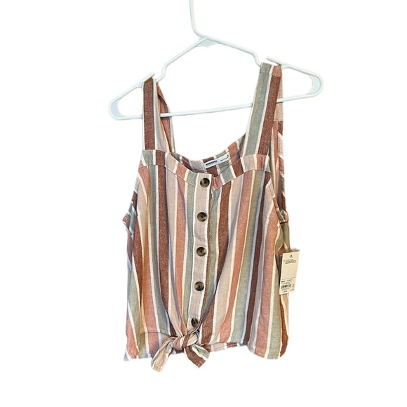 Sonoma Tops - NWT Striped misses Sonoma top with buttons & front tie knot